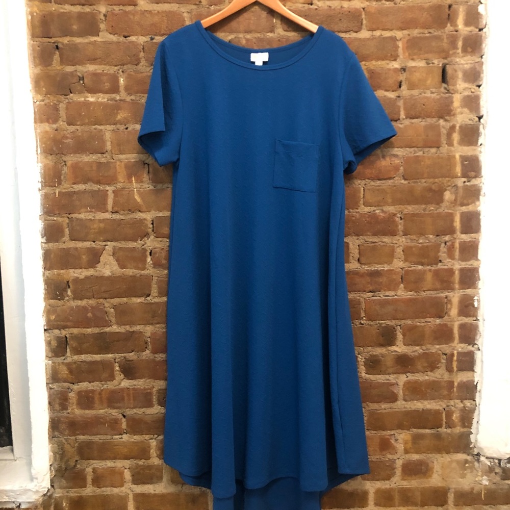 LULAROE Solid Blue Carly